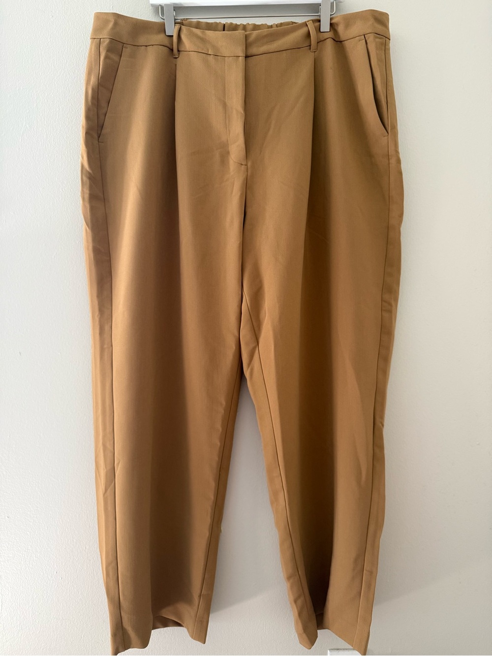 High-rise wide leg trouser pants